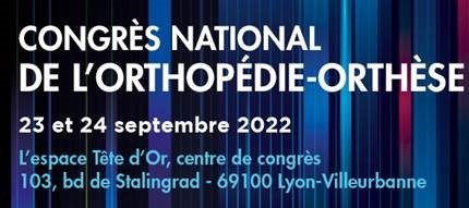Retrouvez nous au congrès national de l’orthopédie-orthèse à Lyon