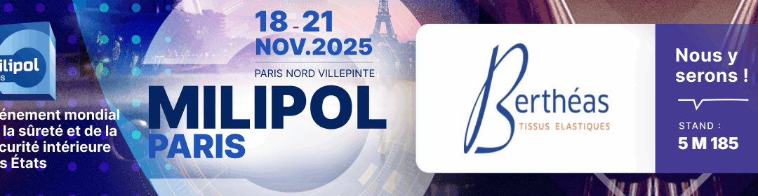 We exhibit on the MILIPOL show in Paris Nord VIllepinte November 18th to 21st.